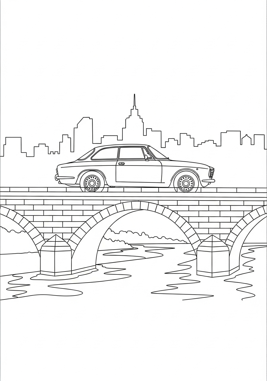 foto Alfa Romeo da colorare