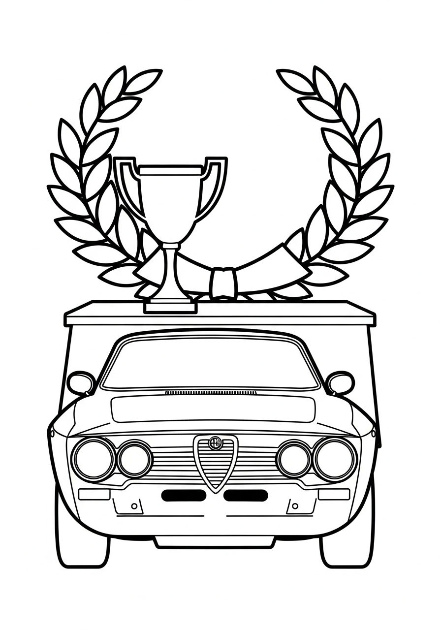disegni da colorare Alfa Romeo