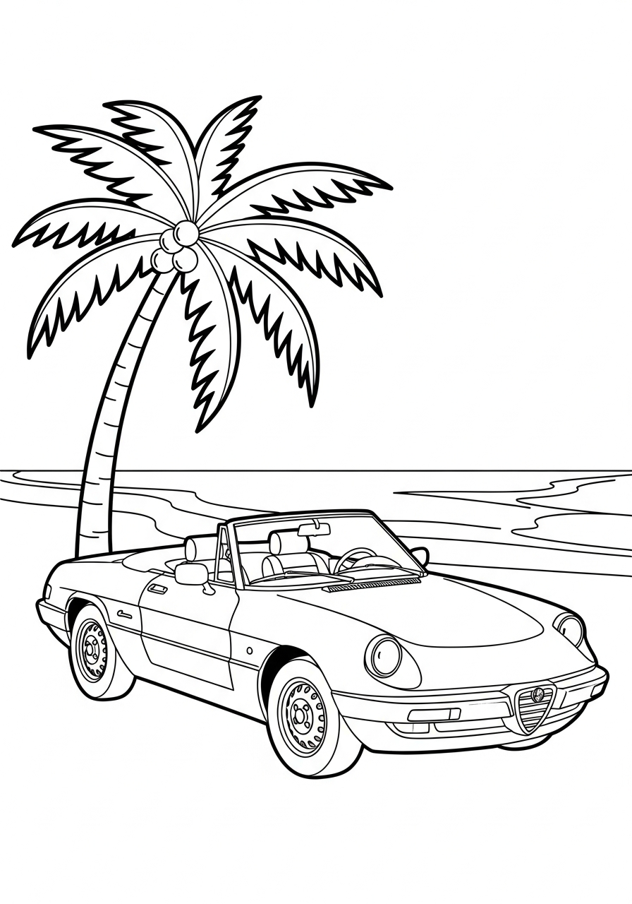 disegno Alfa Romeo da colorare e stampare