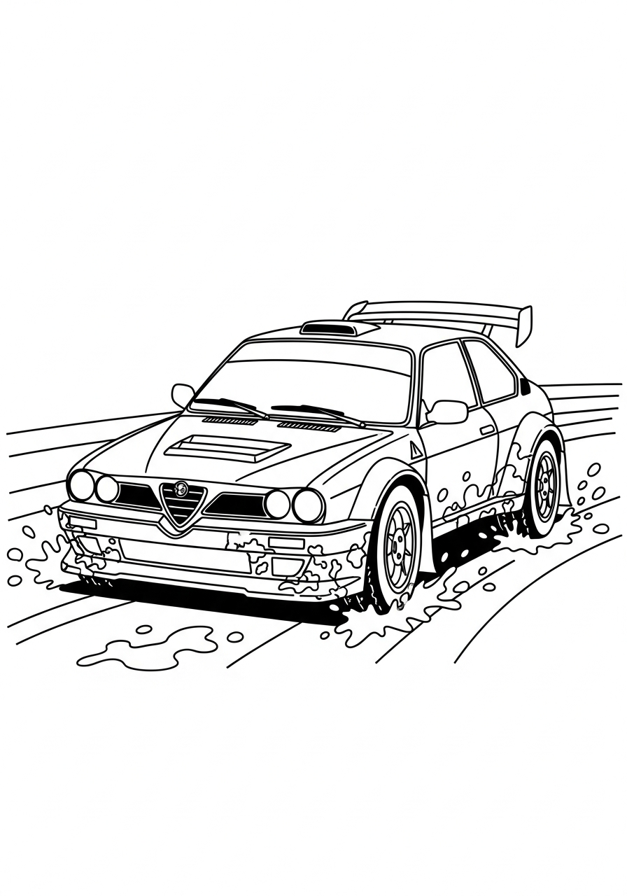 immagini di Alfa Romeo da stampare e colorare 1