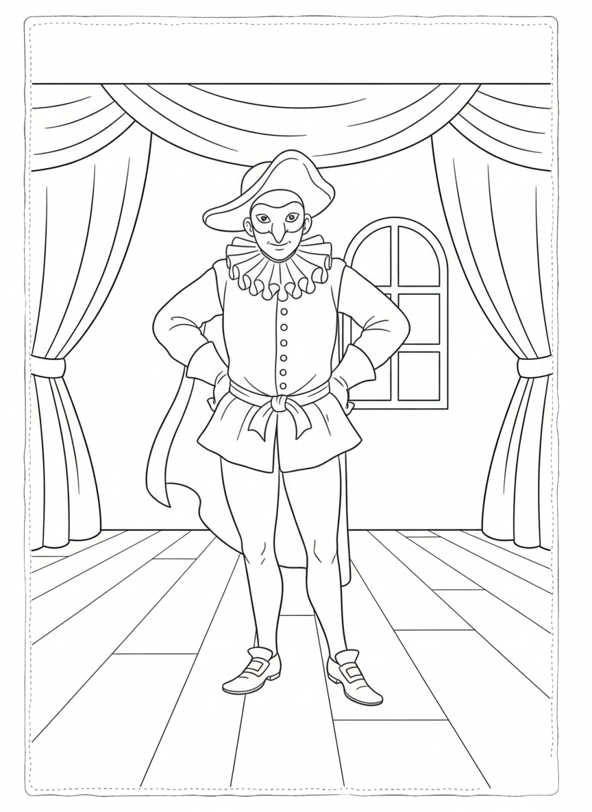 disegni Balanzone da colorare per bambini