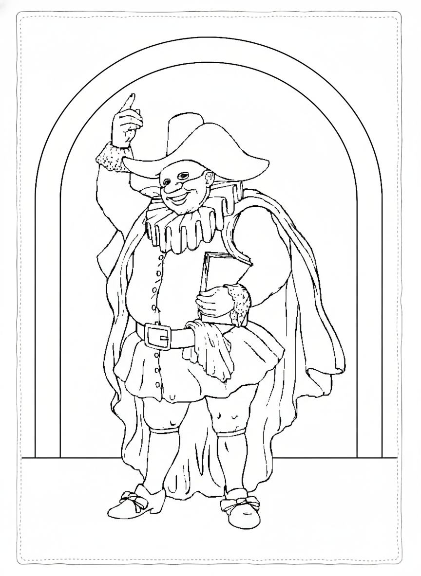 Balanzone da colorare facile