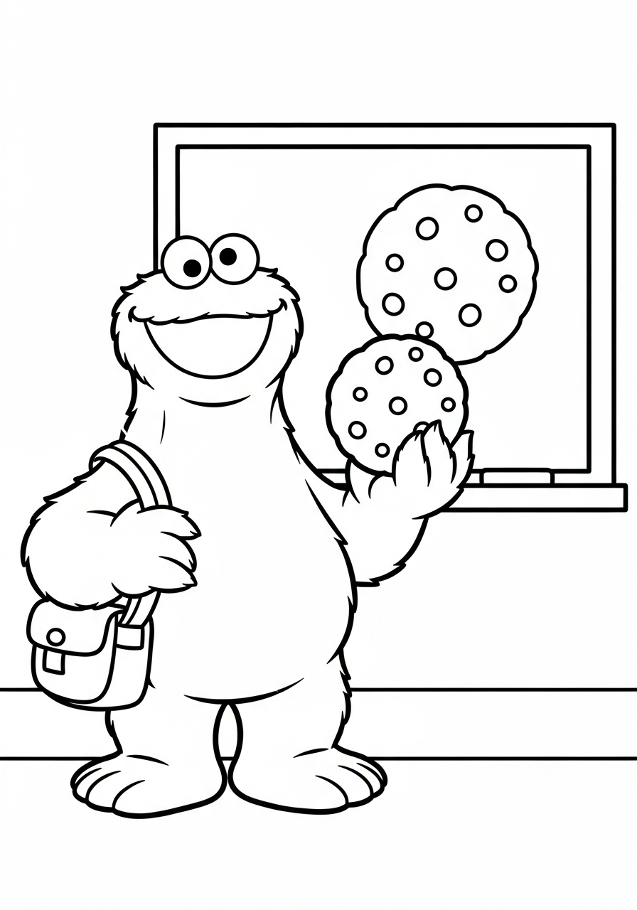 disegni Cookie Monster da colorare e stampare