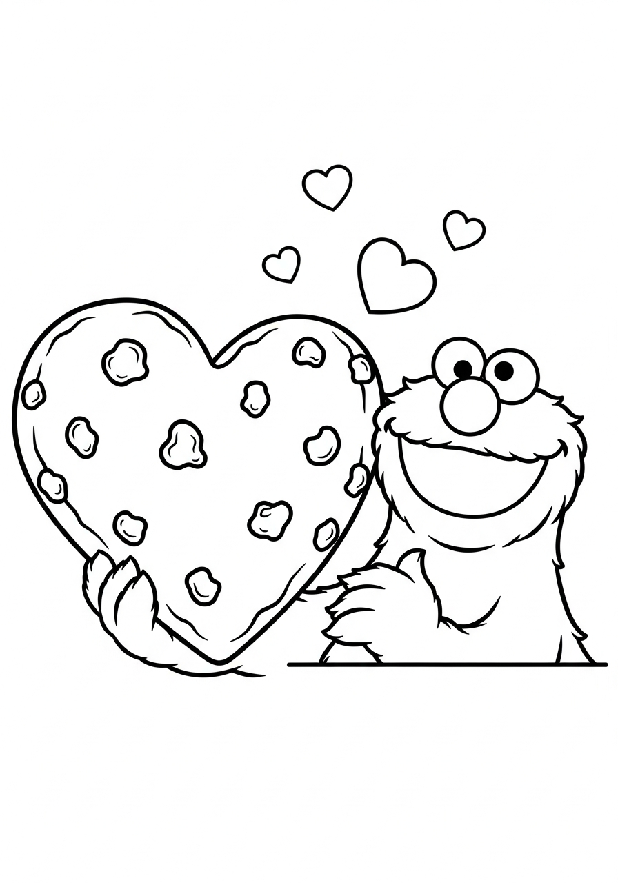 immagine di Cookie Monster da colorare