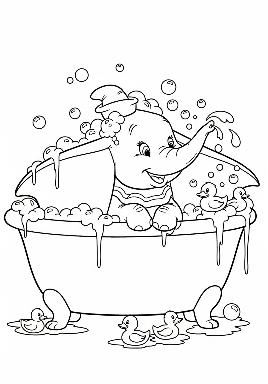 disegni di Dumbo da colorare da stampare 1