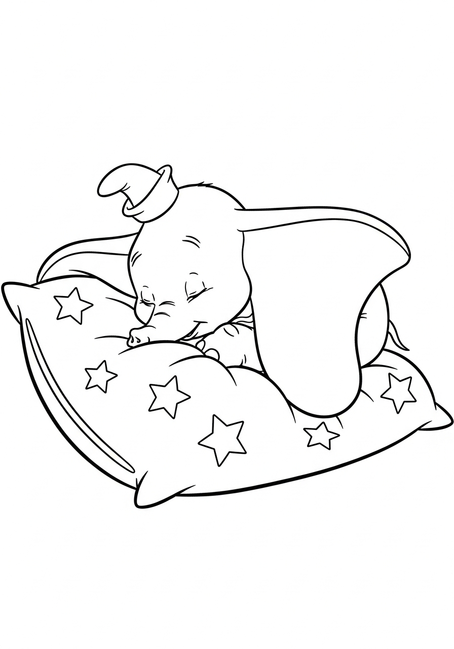 disegni da colorare per bambini pdf Dumbo