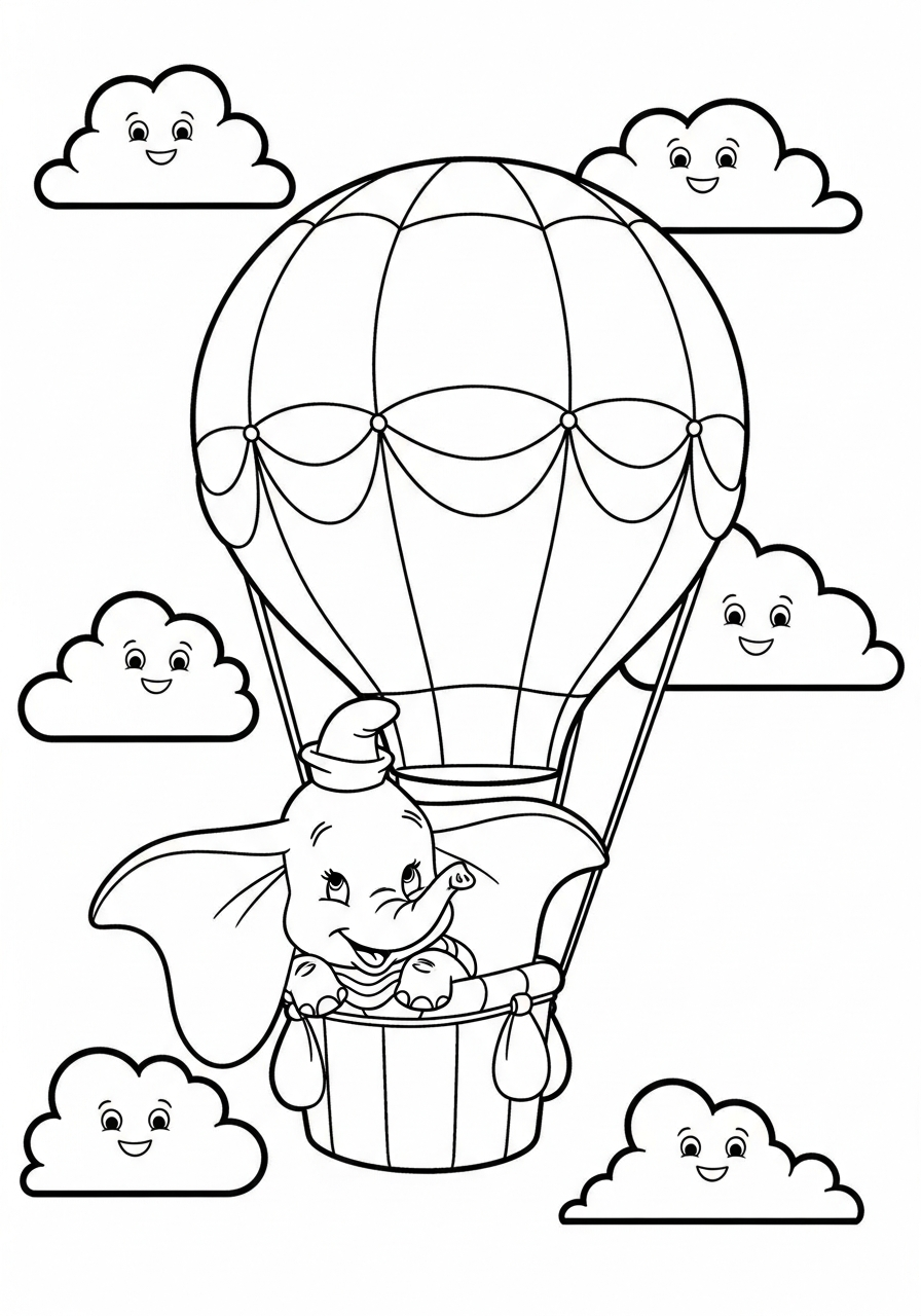 immagini di Dumbo da stampare e colorare