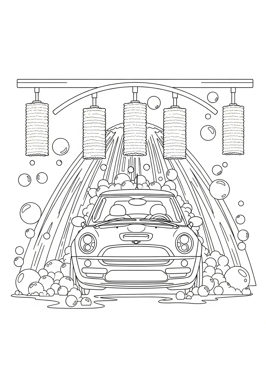 Mini Cooper 12 disegni da colorare Mini Cooper da stampare