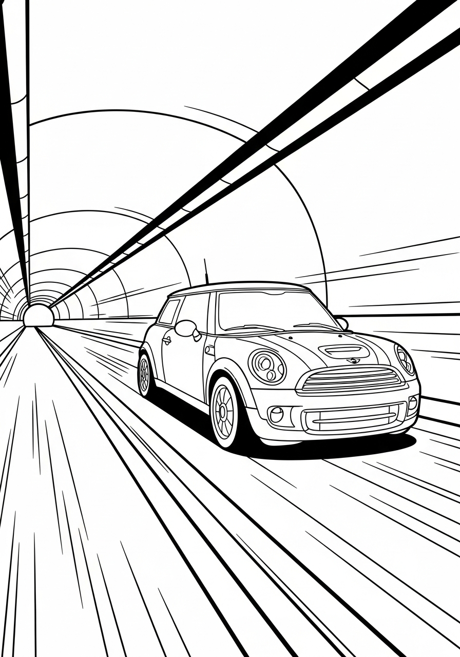 Mini Cooper 2 Mini Cooper da colorare e stampare pdf