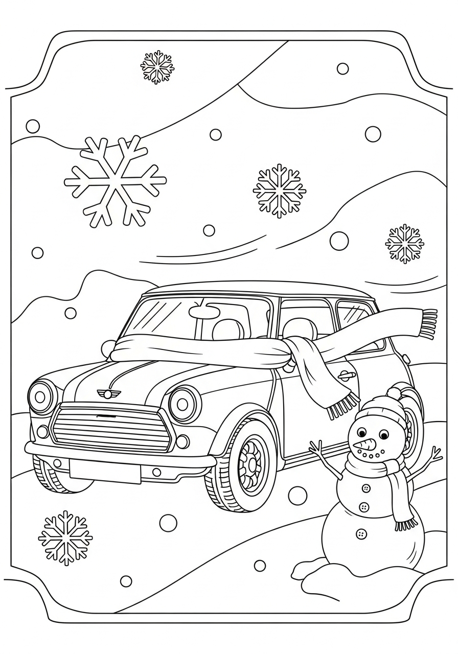 Mini Cooper 5 disegni di Mini Cooper da colorare e stampare