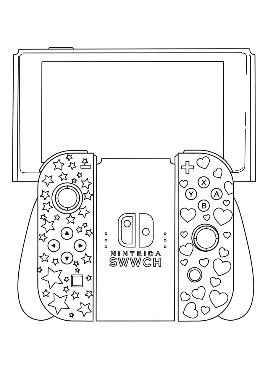 immagini di Nintendo Switch da stampare e colorare