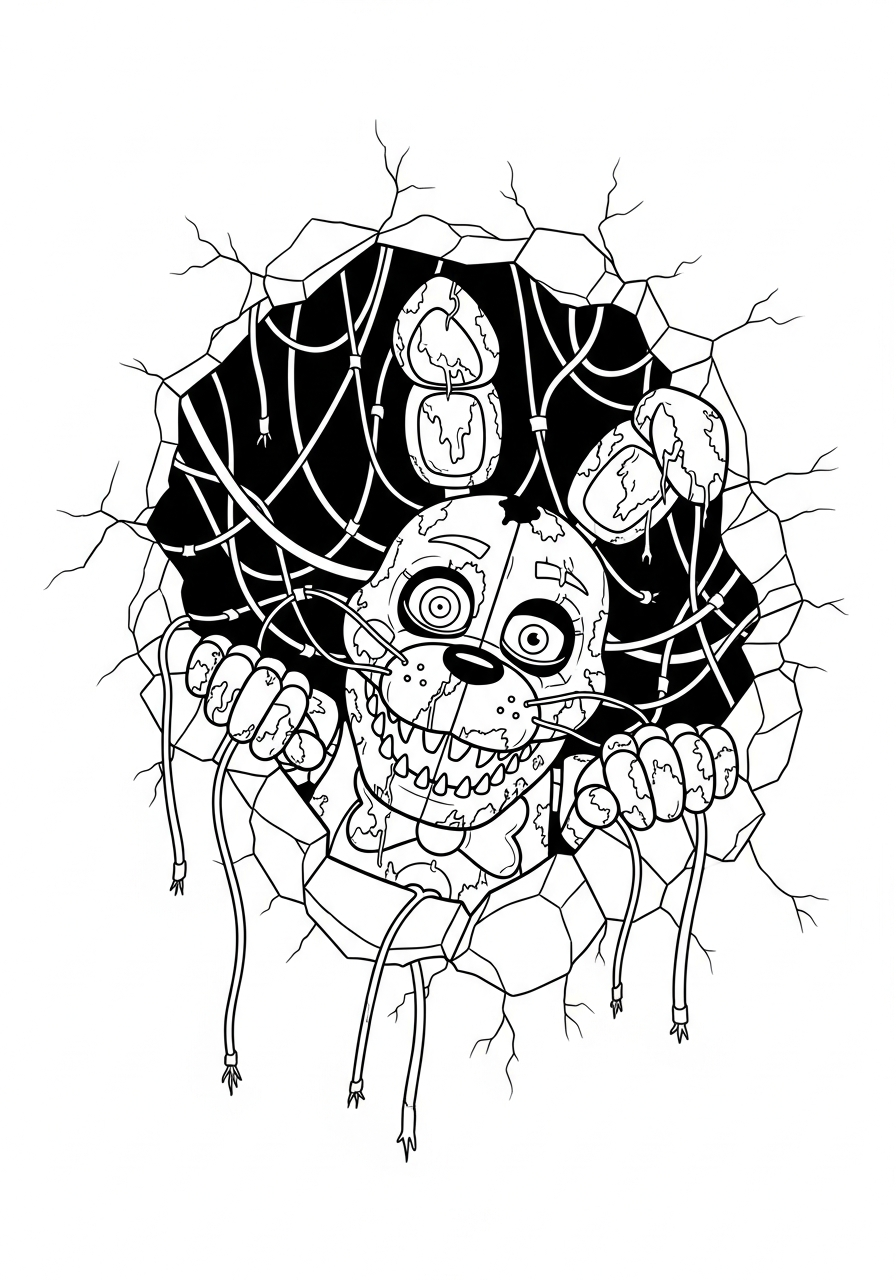 da colorare Springtrap disegno facile bambini