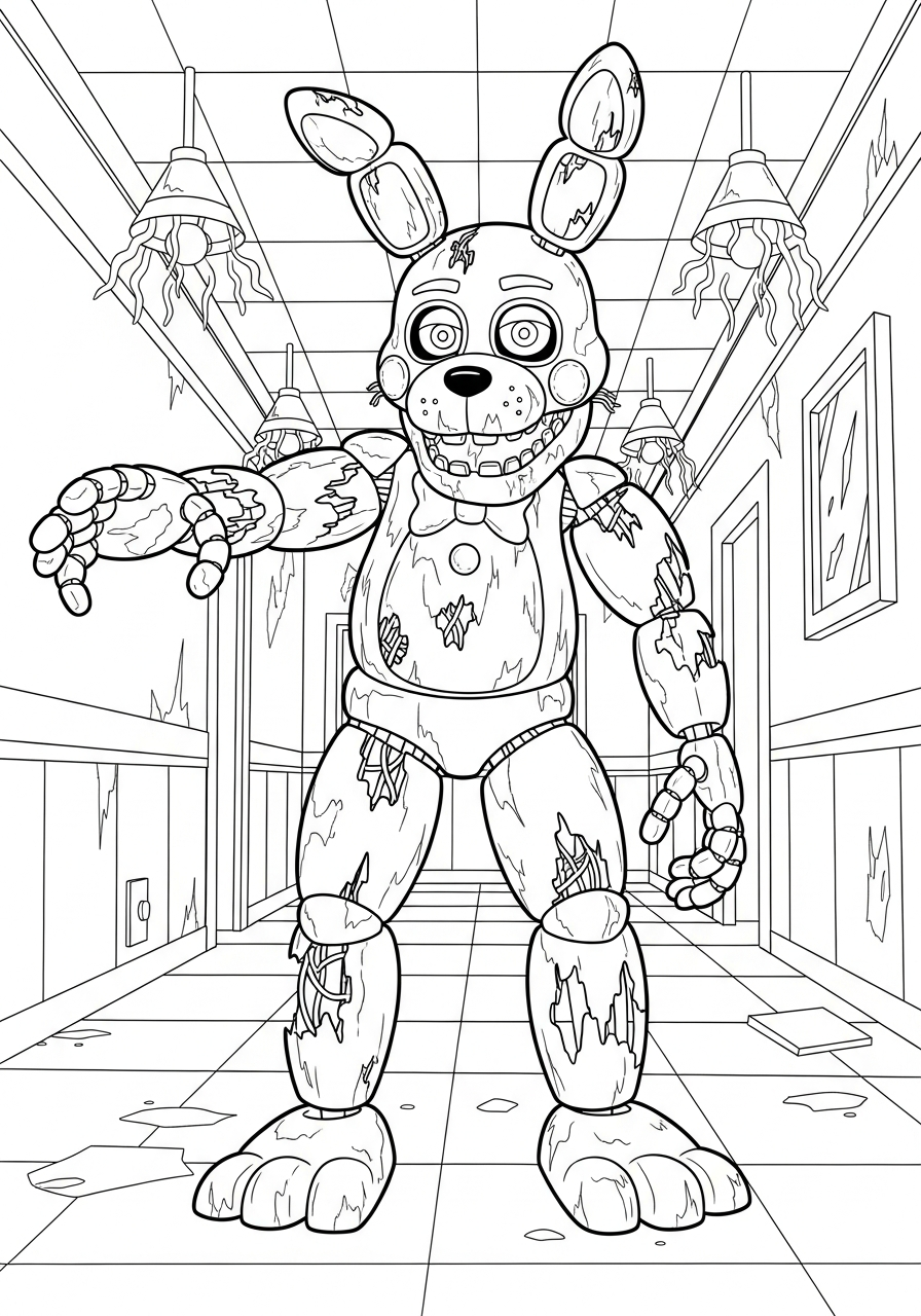 foto di Springtrap da colorare