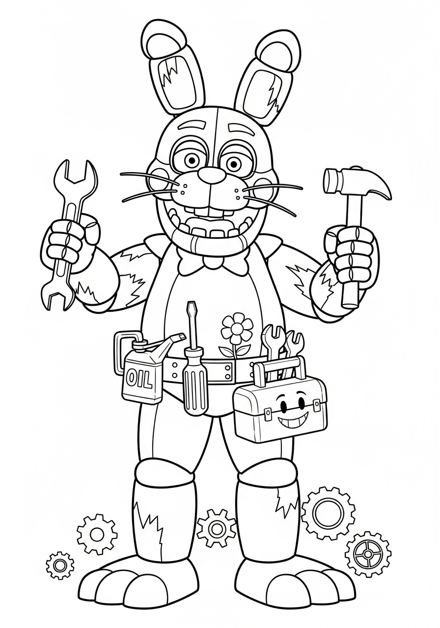 immagini di Springtrap da colorare per bambini