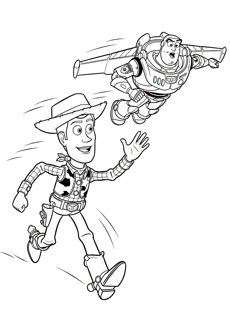 Woody 14 da colorare Woody disegno facile bambini