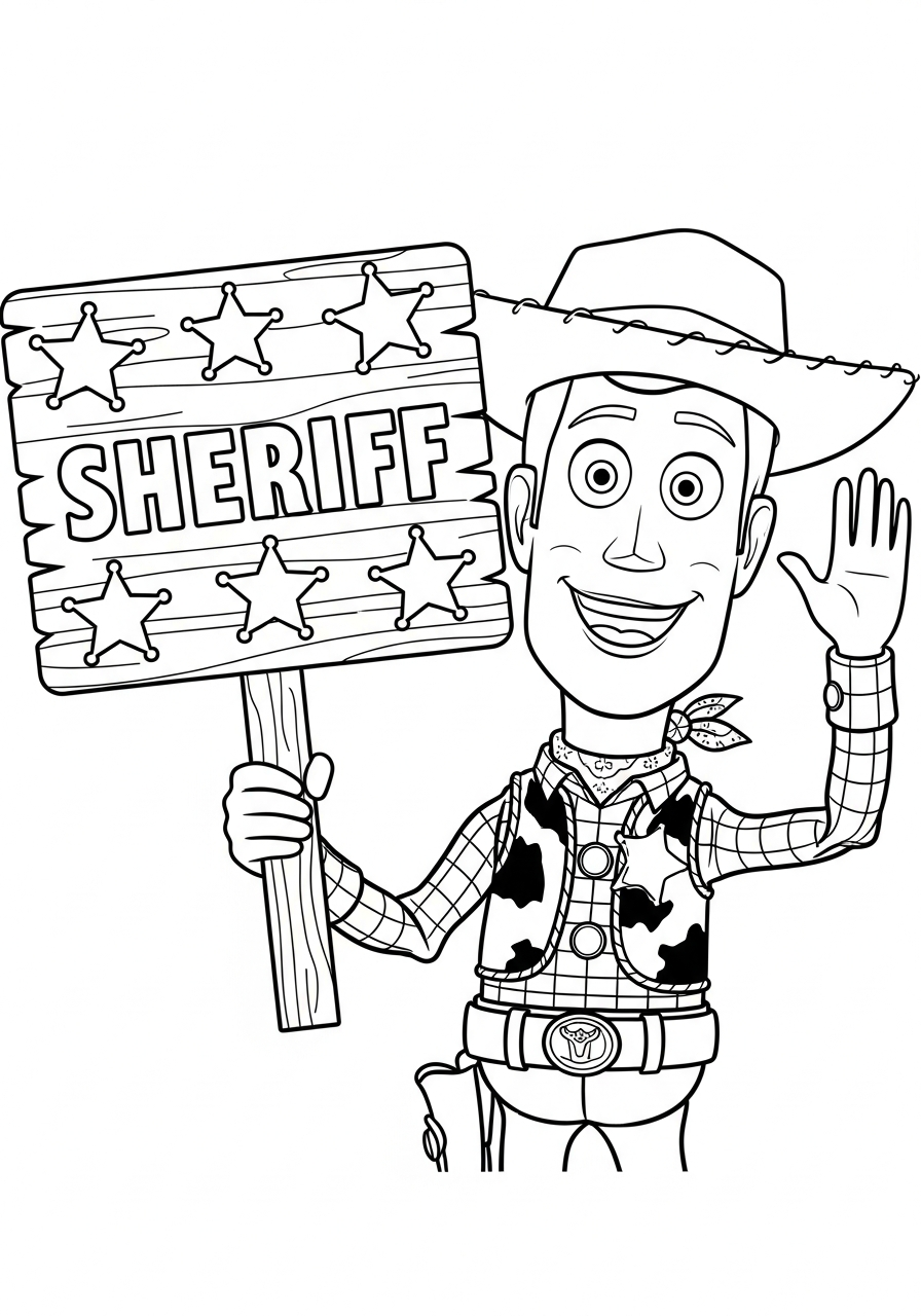 Woody 13 disegni Woody facili da colorare 1