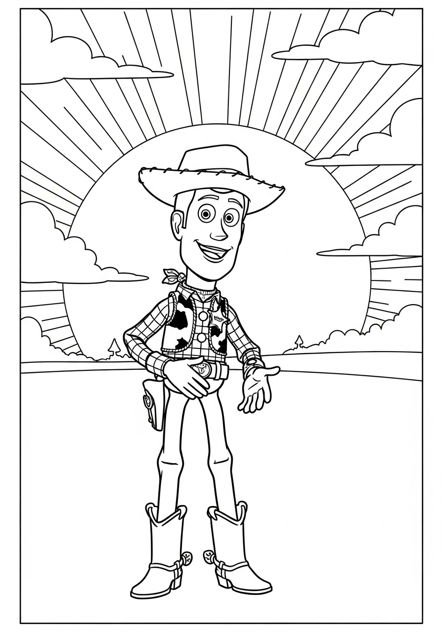 Woody 10 disegni Woody da colorare per bambini
