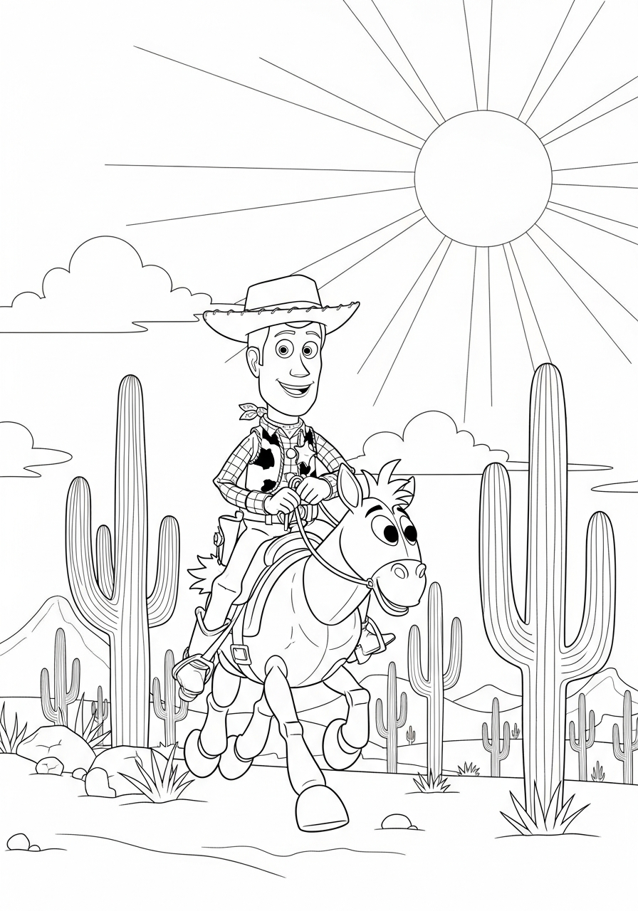 Woody 8 disegni Woody facili da colorare