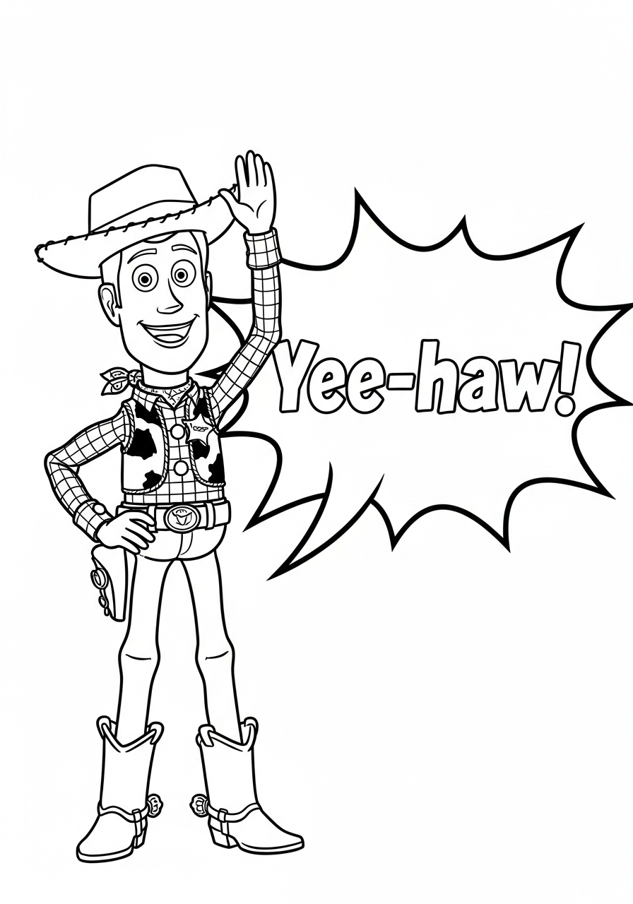 Woody 4 Woody immagini da colorare per bambini