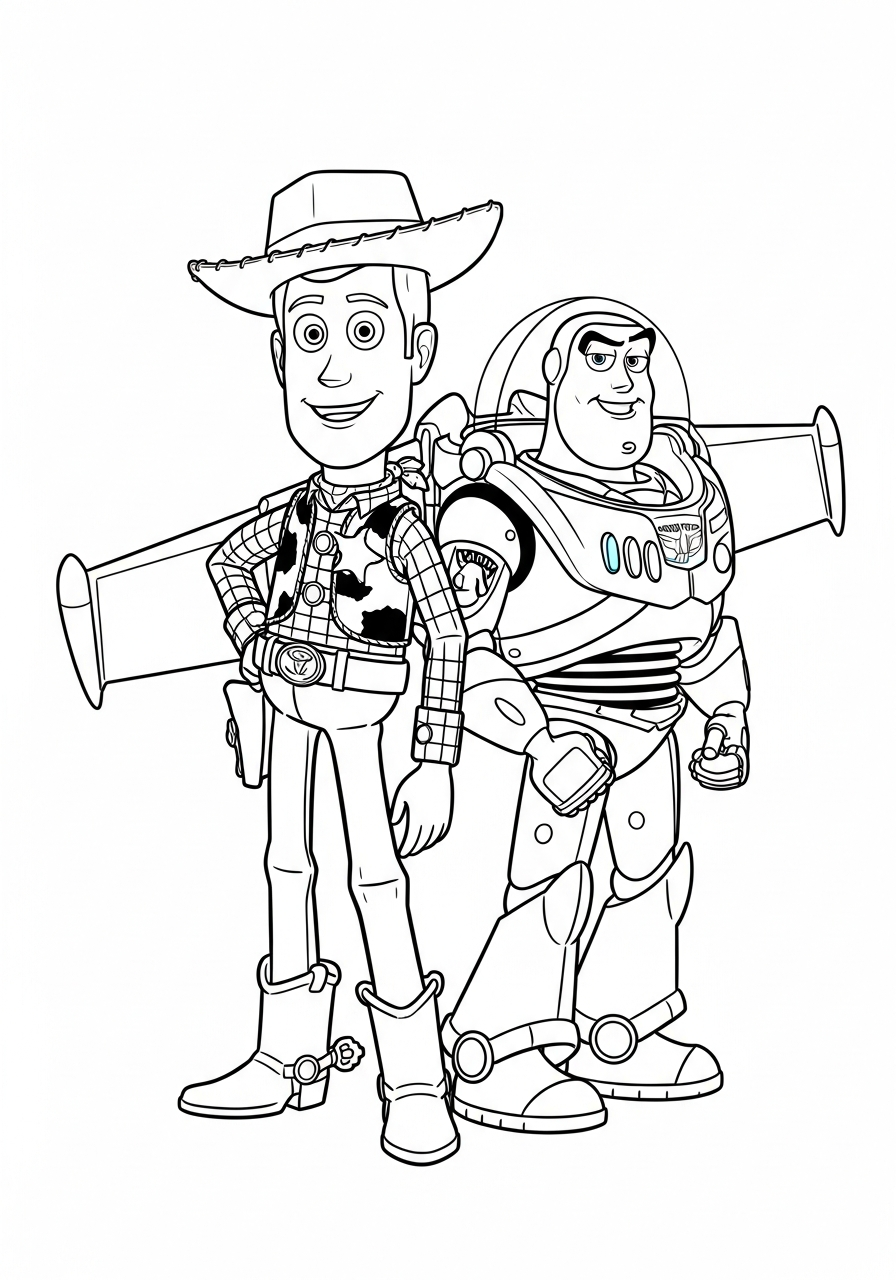 Woody 22 disegni da colorare Woody pdf