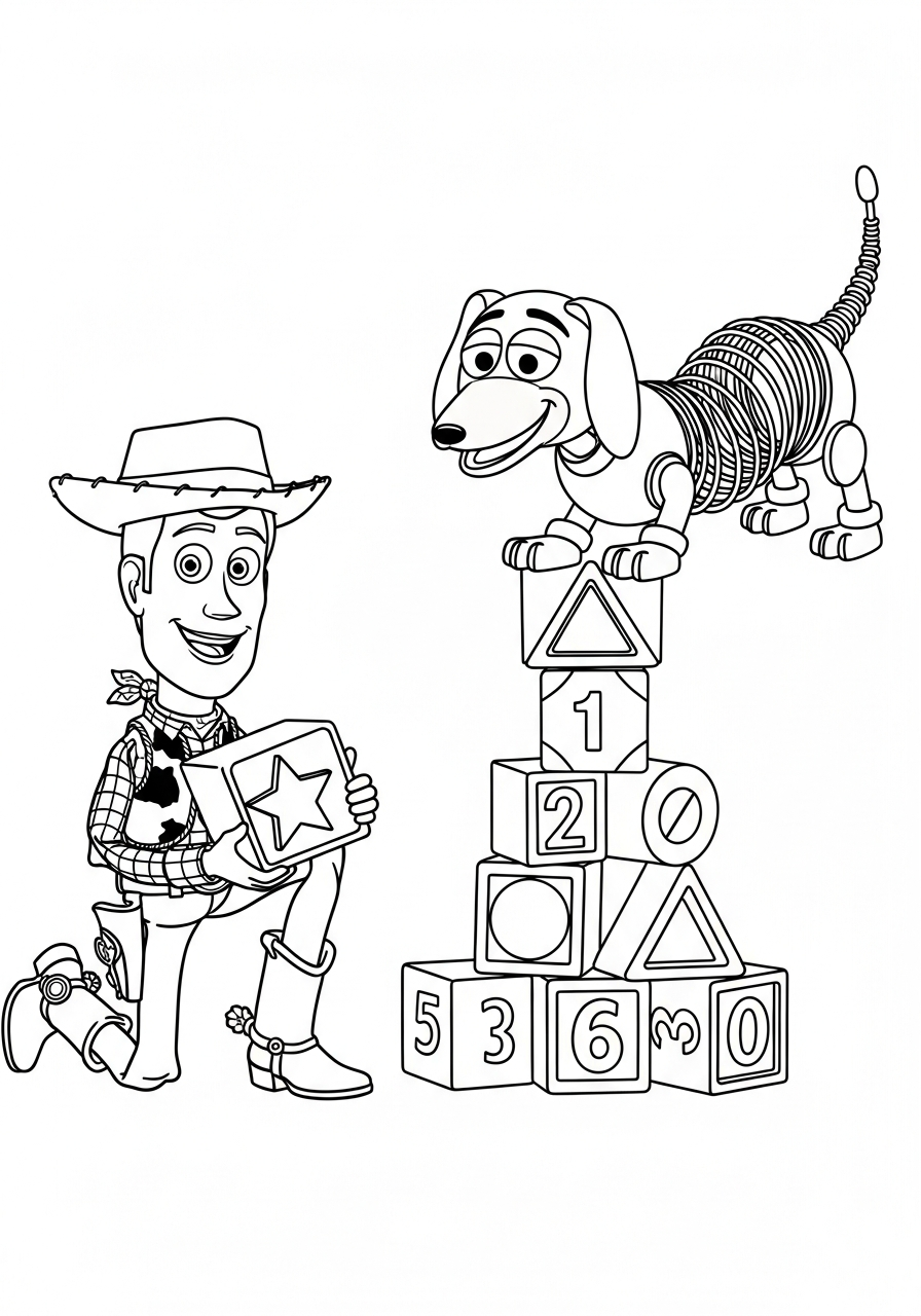 Woody 16 Woody da colorare bambini