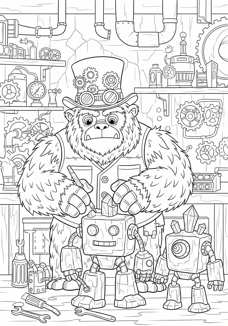 immagini da colorare Yeti gratis