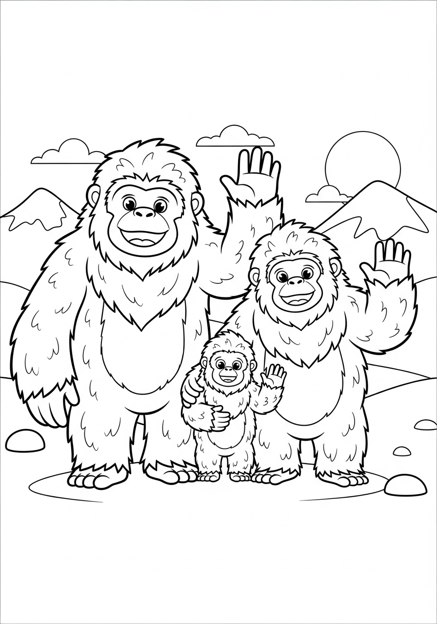 foto Yeti da colorare