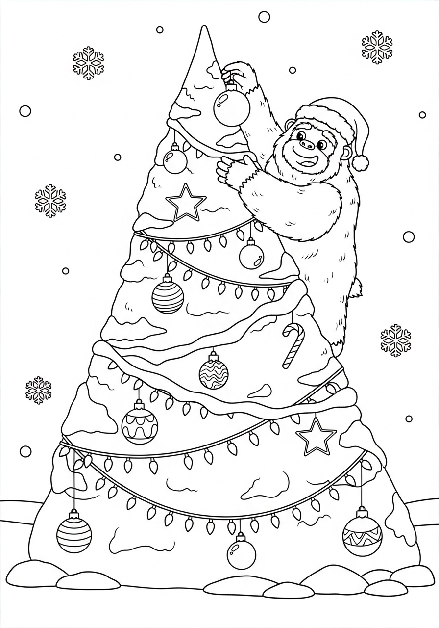 disegni da colorare Yeti 2