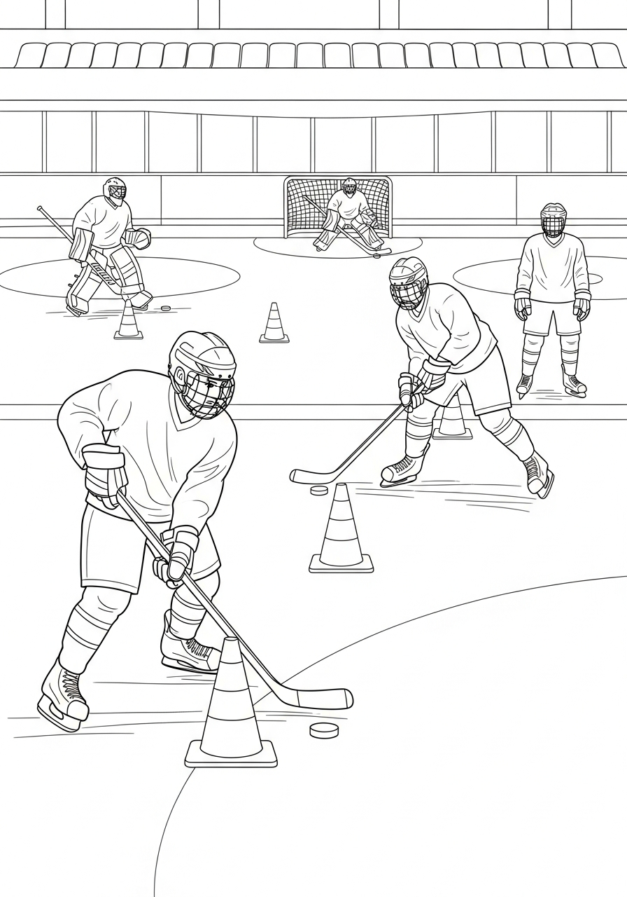 disegni da colorare hockey pdf