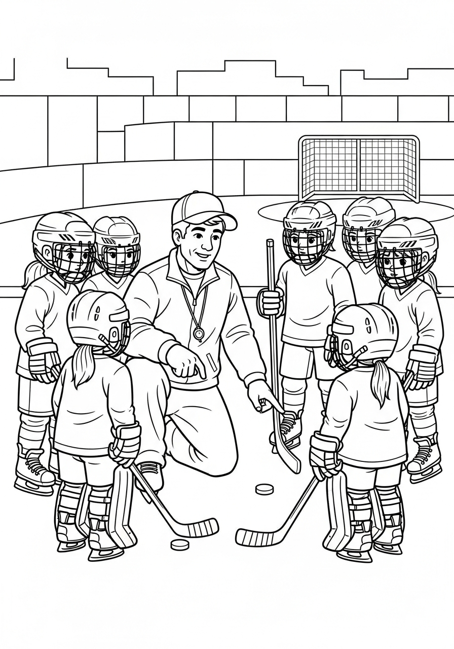 disegni hockey da colorare e stampare