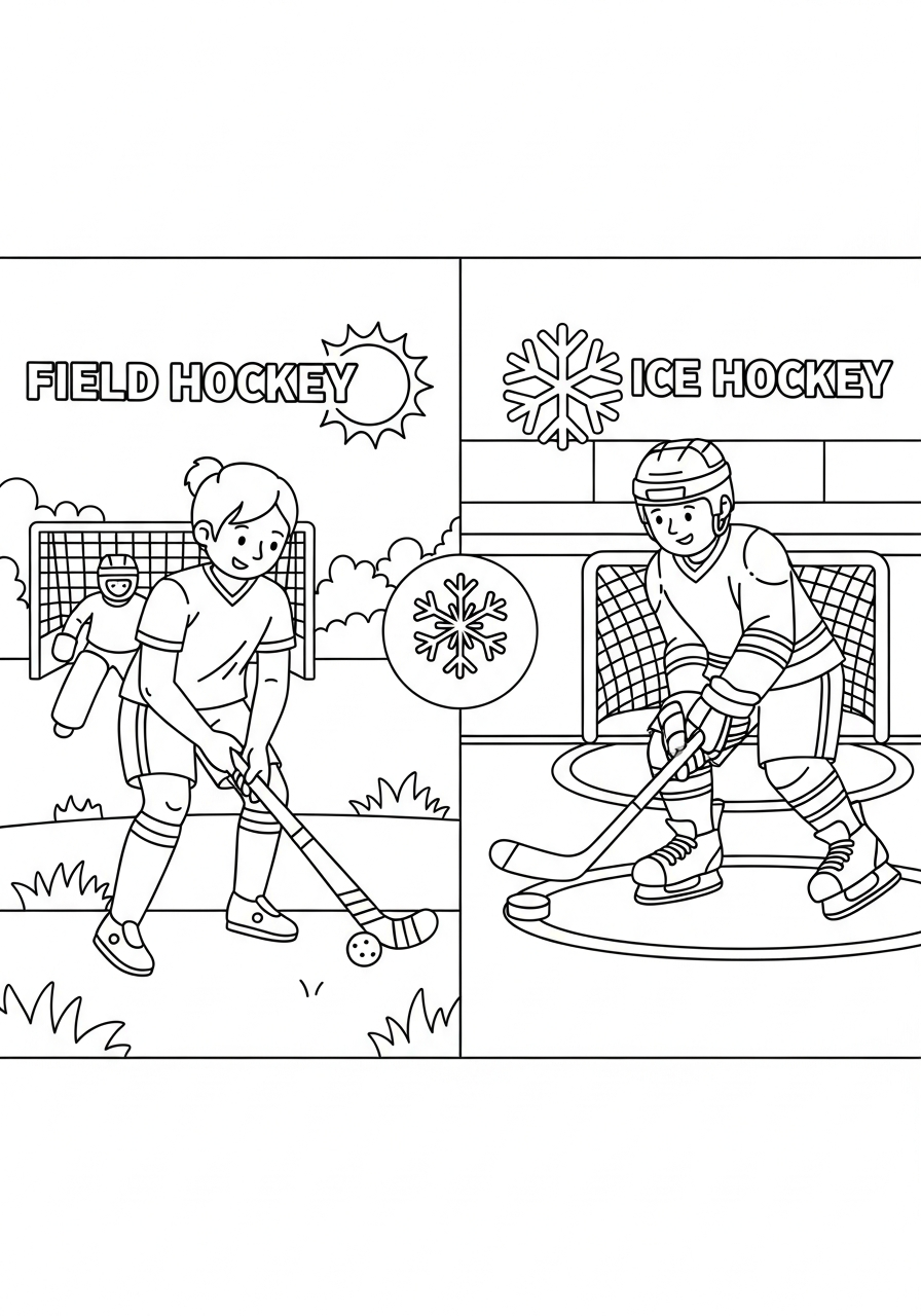 immagini hockey da colorare e stampare