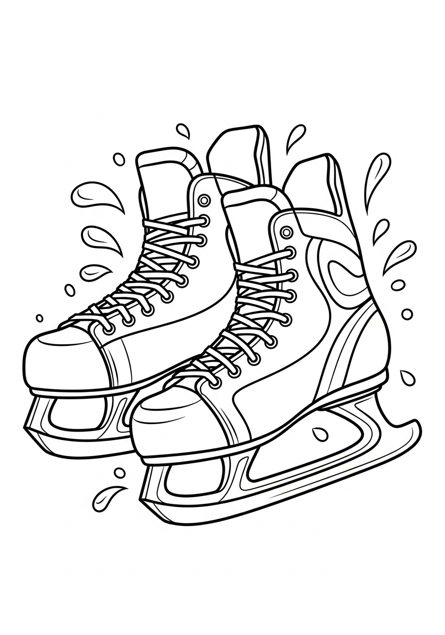 disegni hockey da colorare per bambini