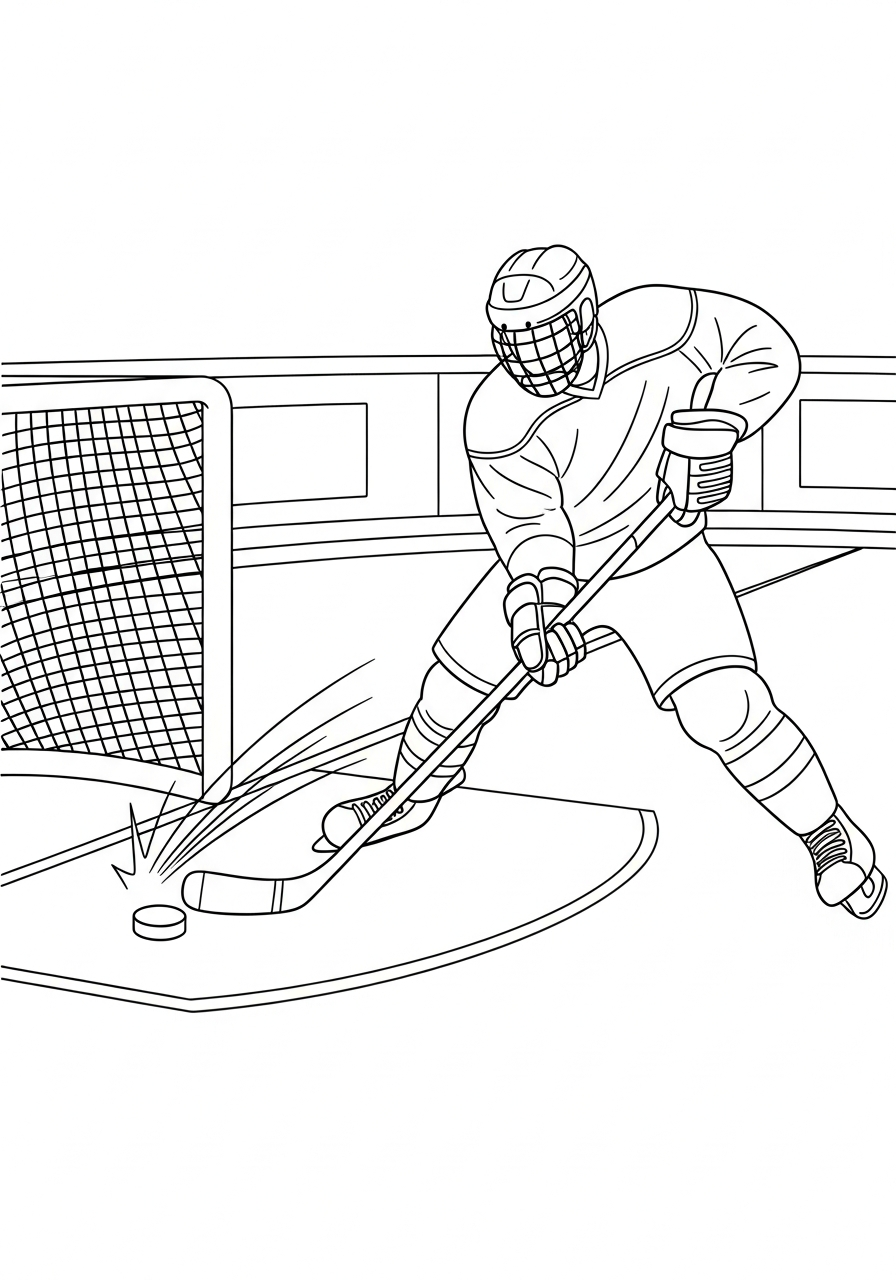 disegni di hockey da colorare e stampare gratis