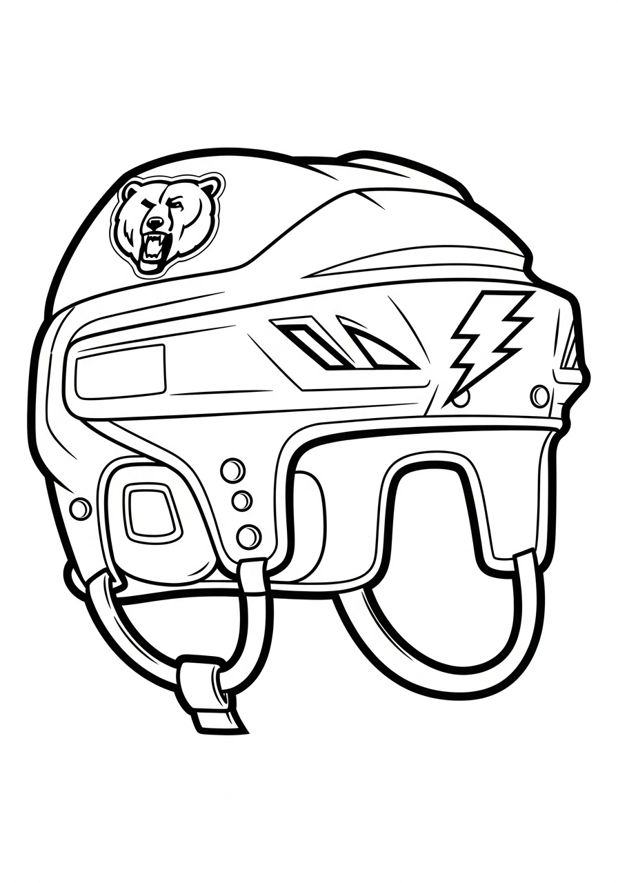 disegni da stampare e colorare hockey