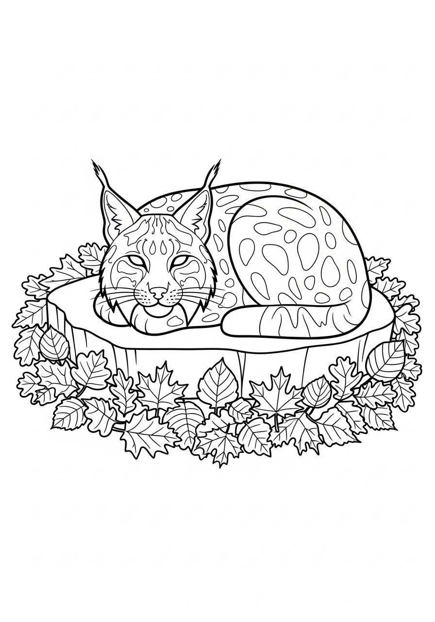 immagini di lince da stampare e colorare