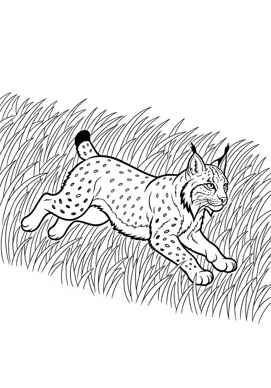 immagine da colorare lince