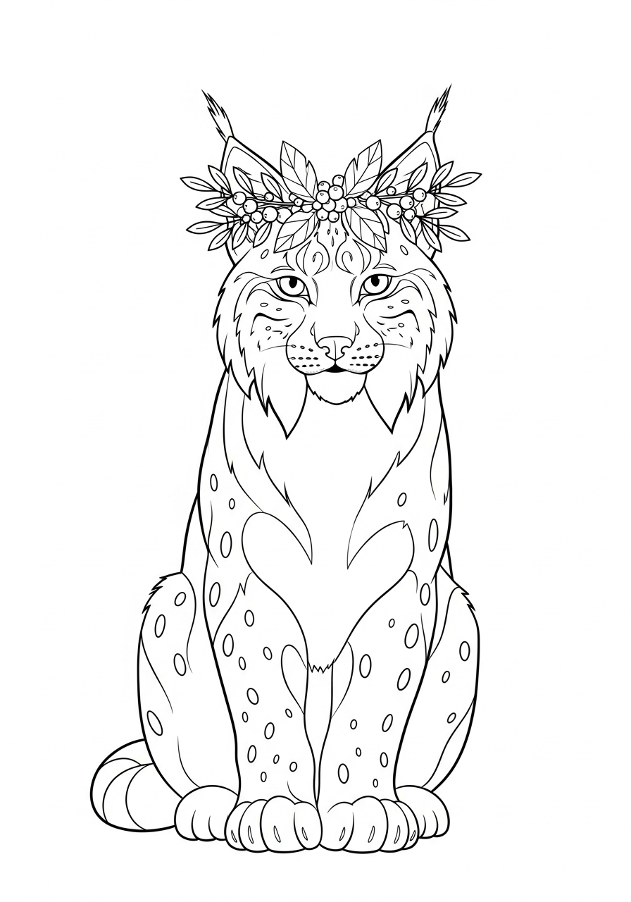immagini di lince da colorare per bambini
