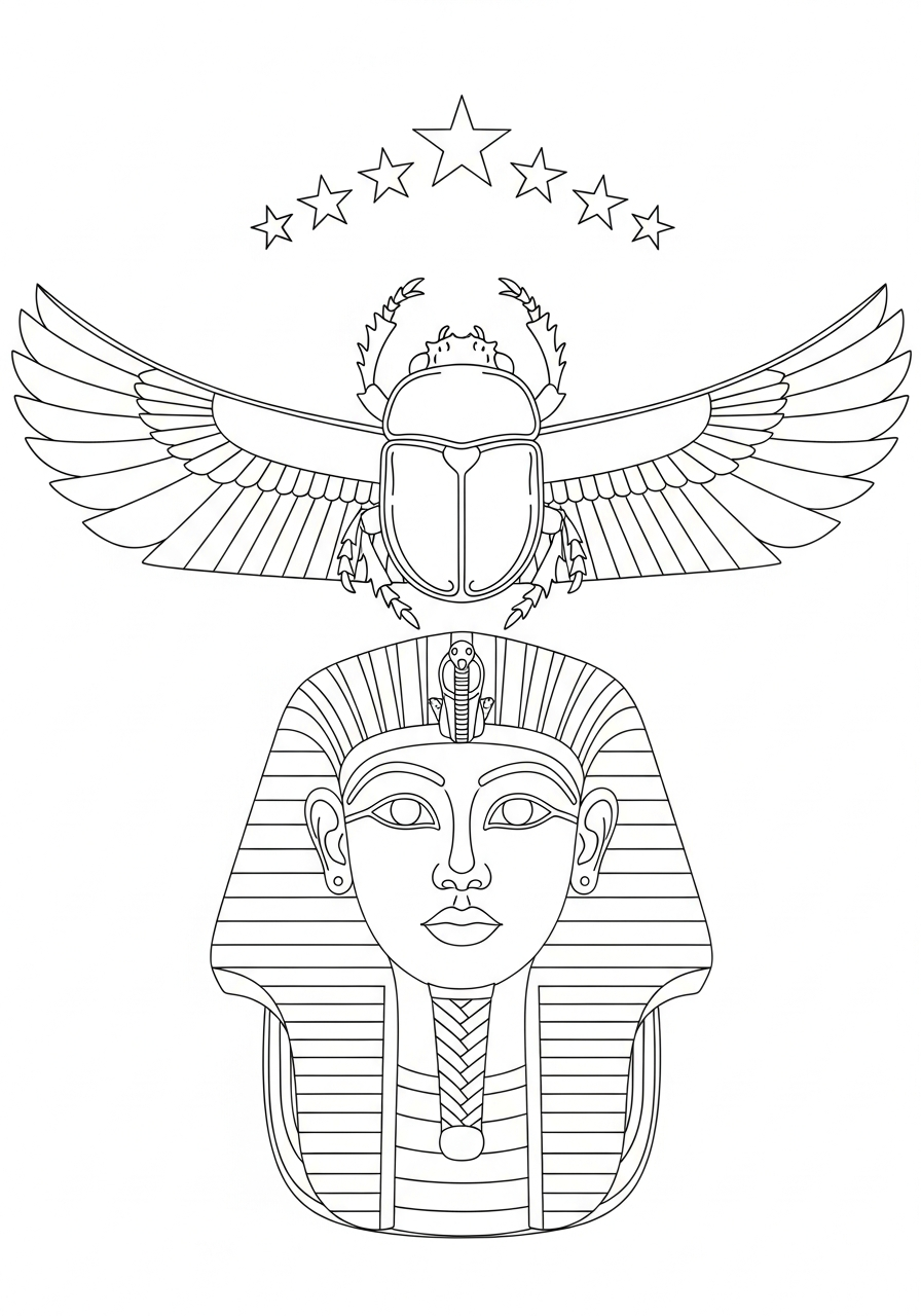 Maschere Egizie 15 maschere egizie disegni da colorare per bambini maschi
