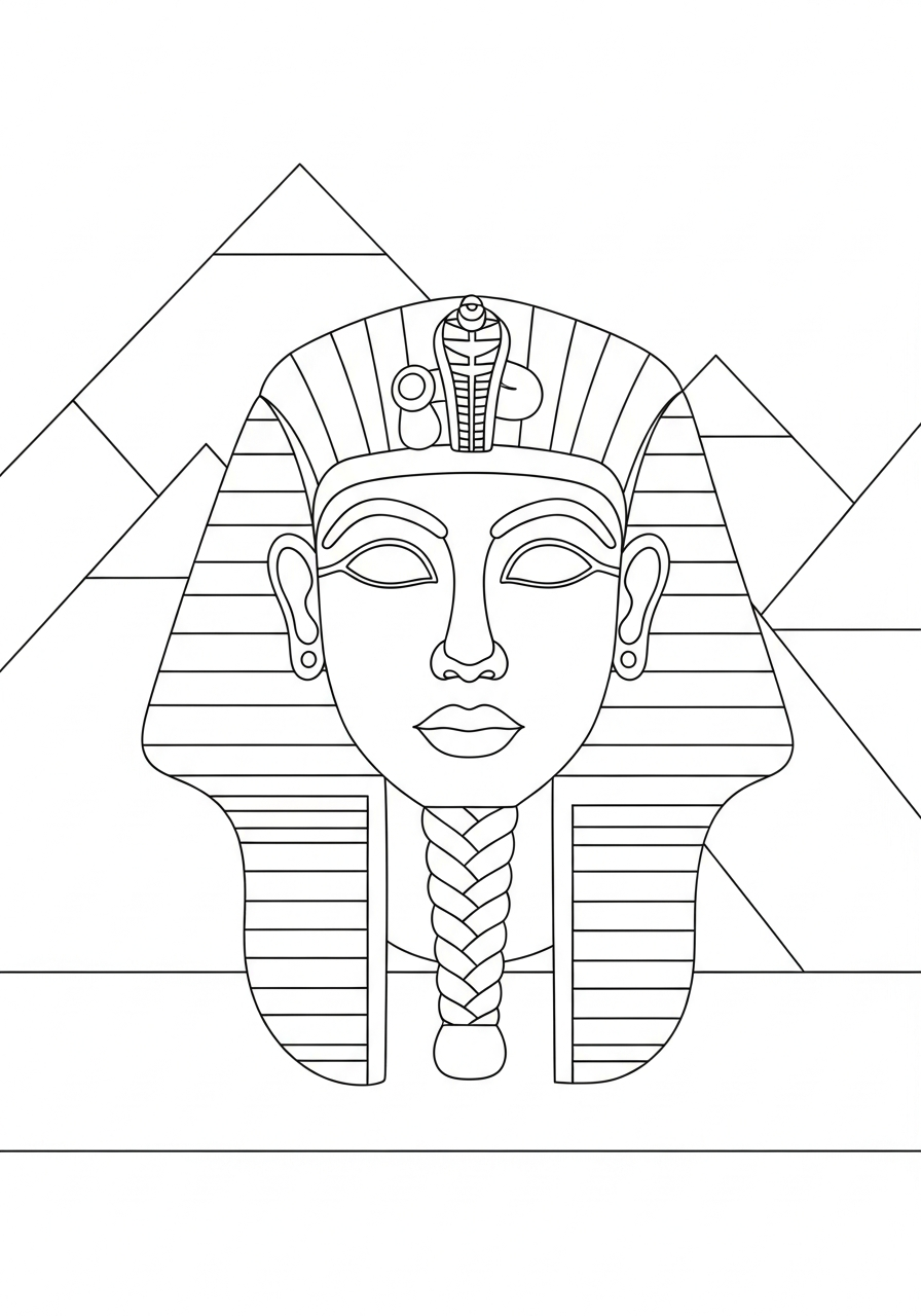 Maschere Egizie 13 maschere egizie da stampare e colorare gratis