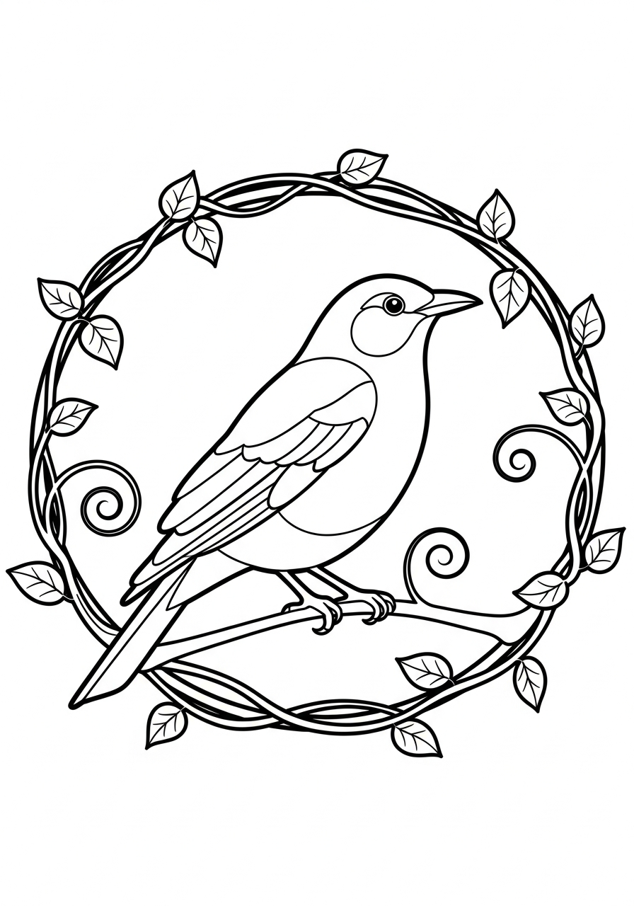 merlo da colorare e stampare pdf