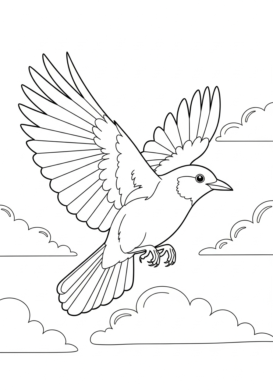 immagini da colorare di merlo