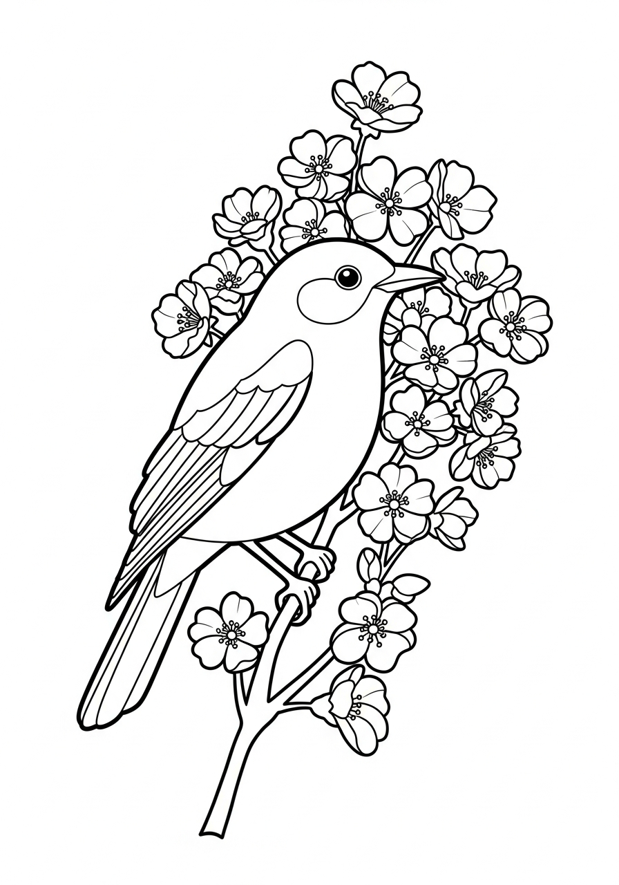 merlo disegno da colorare