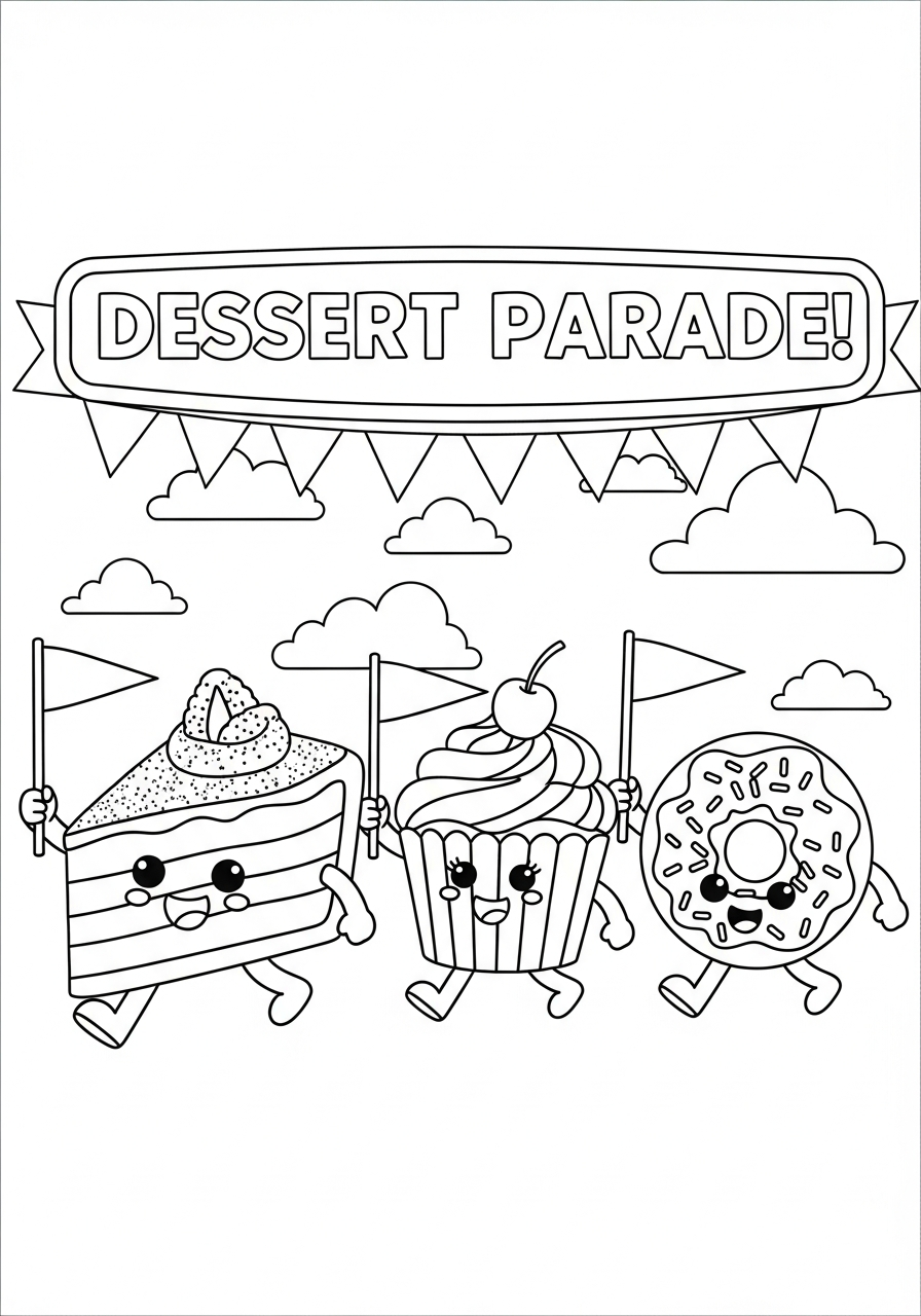 disegno tiramisu da colorare per bambini 1