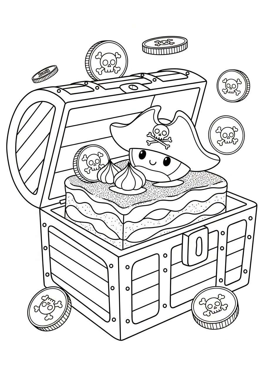 tiramisu da colorare e stampare gratis