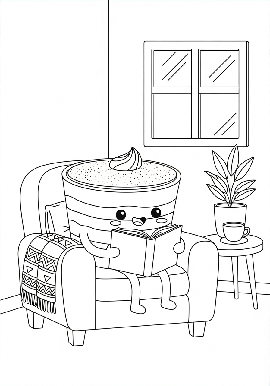 immagini di tiramisu da colorare e stampare