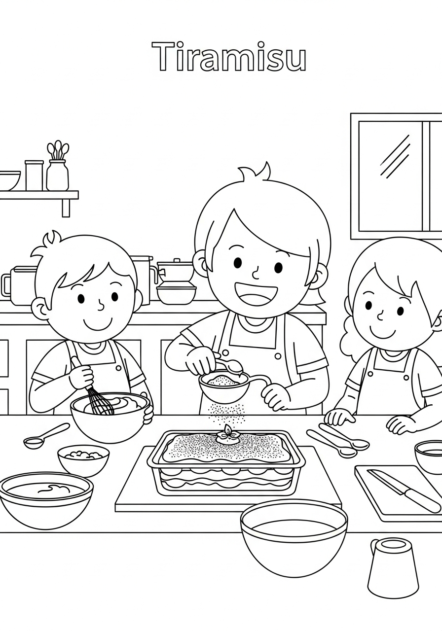 disegni tiramisu da colorare e stampare