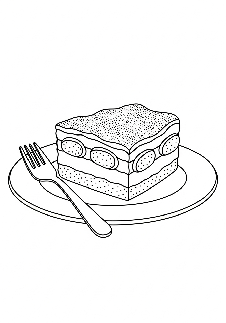 disegni di tiramisu da colorare da stampare