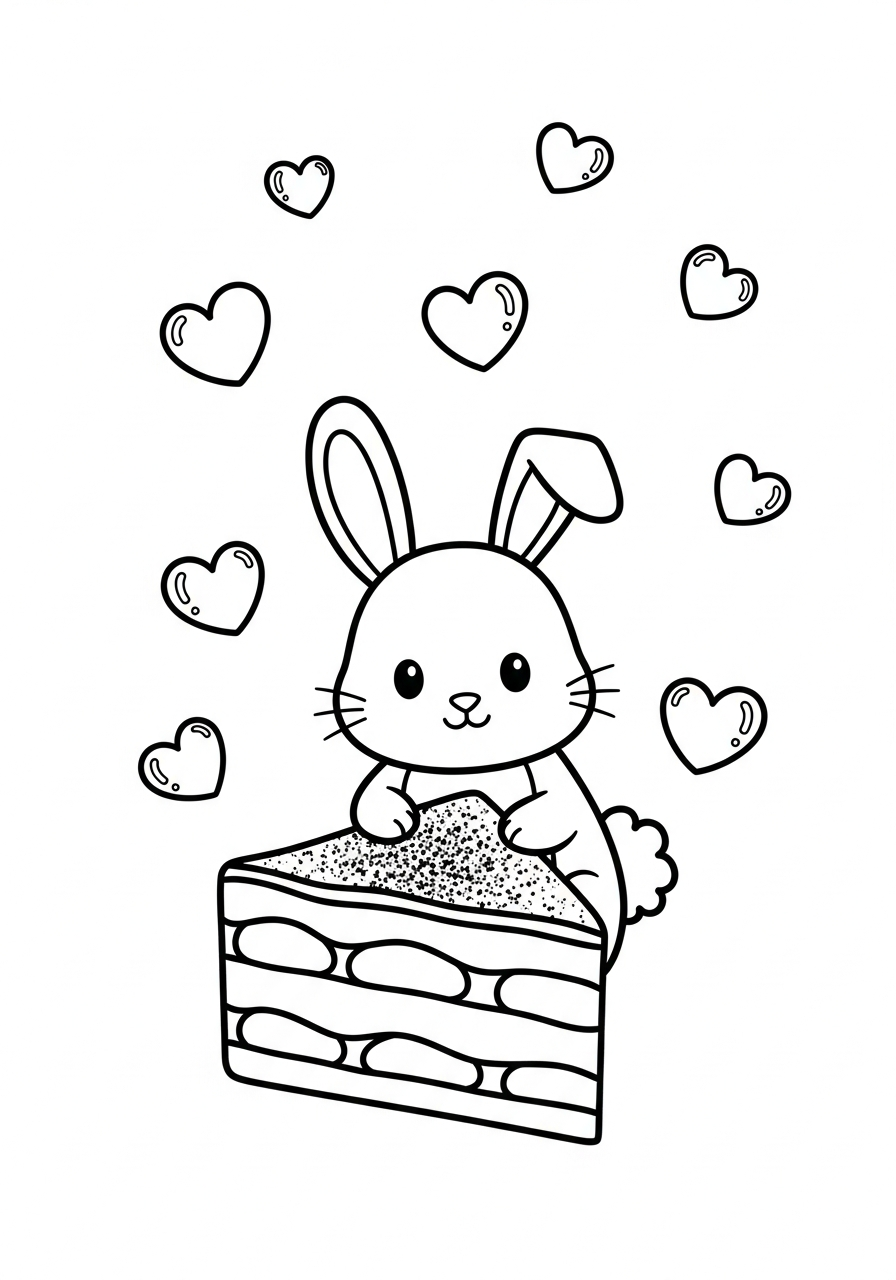 tiramisu immagini da colorare per bambini