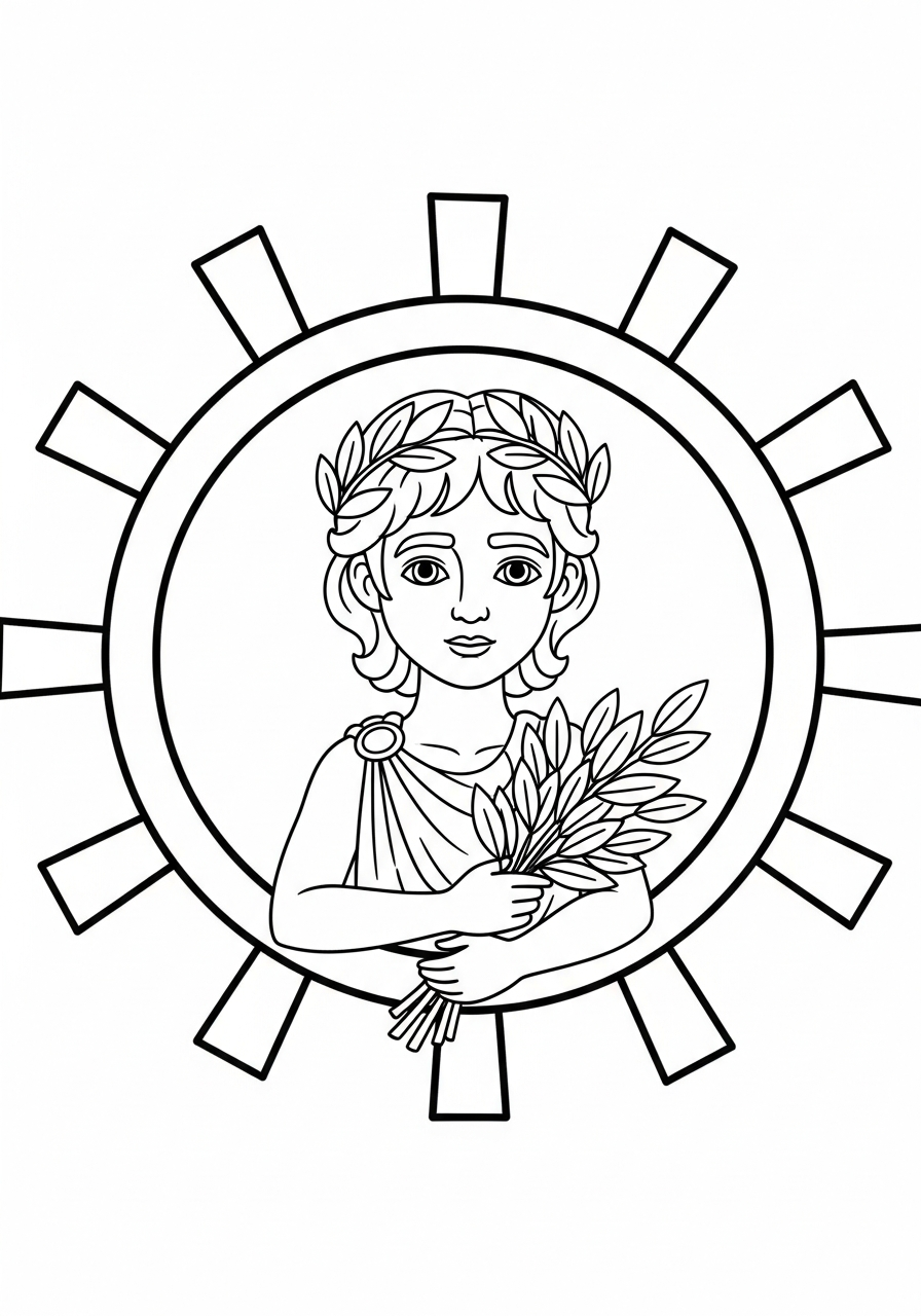 disegno Apollo da colorare per bambini