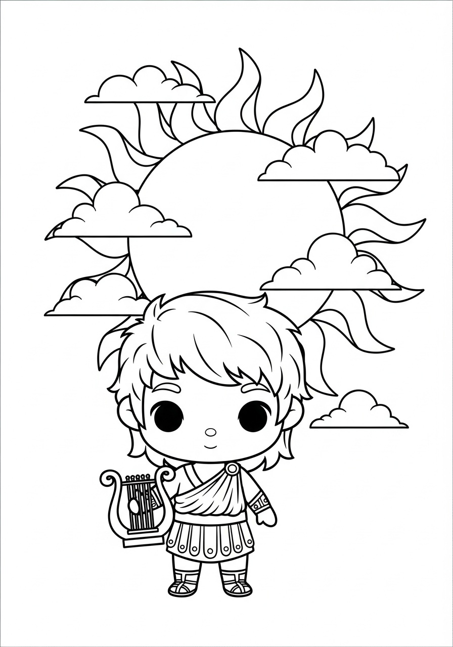 da colorare Apollo disegno facile bambini